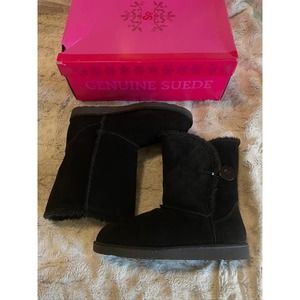 S.O. - Womens Sogenoa Black Suede Boots - 7